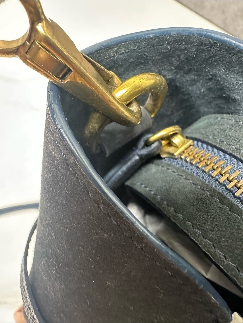 Jerome Dreyfuss Anatole Colorblock Leather Tote Bag - Picture 7 of 12